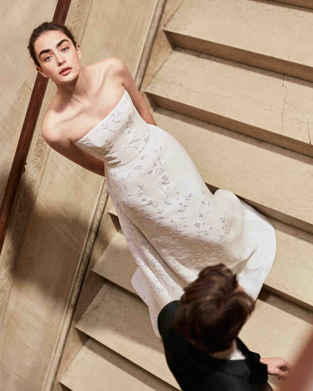 Carolina Herrera Pink Wedding Dress